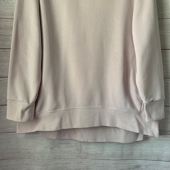 Nike Dri-Fit Light Pink Sweatshirt Oversized Crewneck Pullover Size XL - Picture 3 of 16
